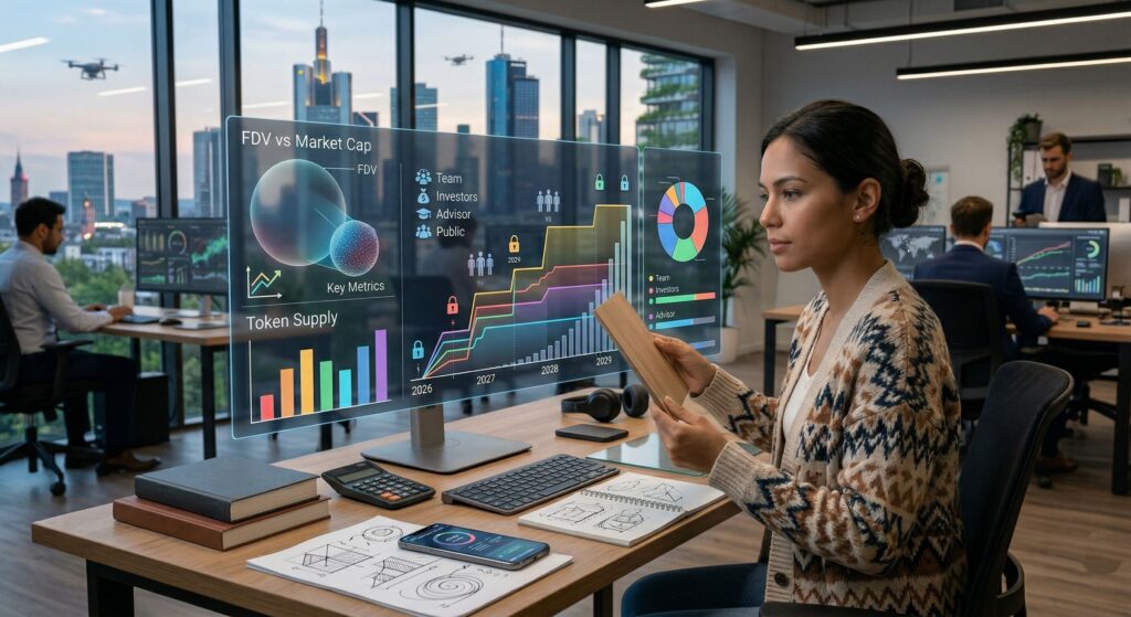 Проверка FDV, vesting и token unlocks перед покупкой токена в 2026 году