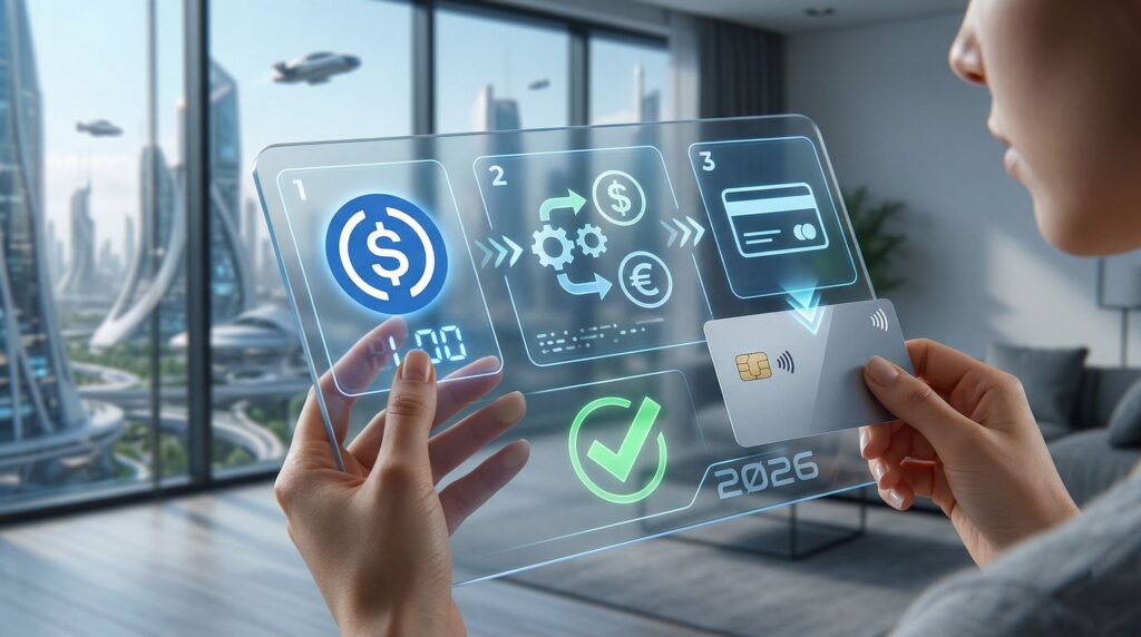 Как вывести USDC на карту в 2026 году: перевод стейблкоина в деньги с зачислением на банковскую карту