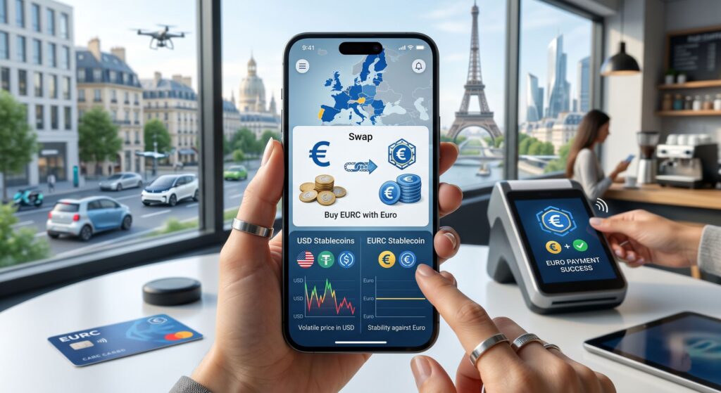 Как купить EURC в 2026 году и когда он удобнее USDT и USDC