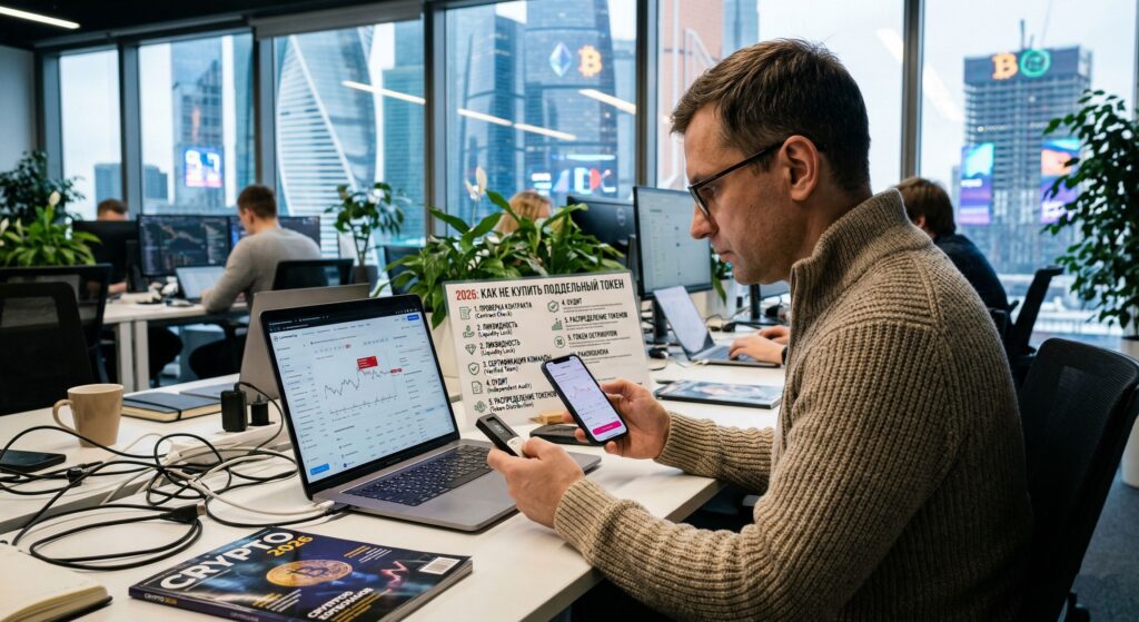 Как не купить поддельный токен в 2026 году: проверка контракта, графика и рисков перед покупкой