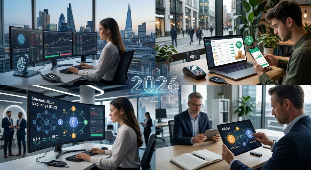 Где безопаснее и выгоднее обменять крипту в 2026 году: биржа, обменник, DEX или bridge 1 Где безопаснее и выгоднее обменять крипту в 2026 году: биржа, обменник, DEX или bridge