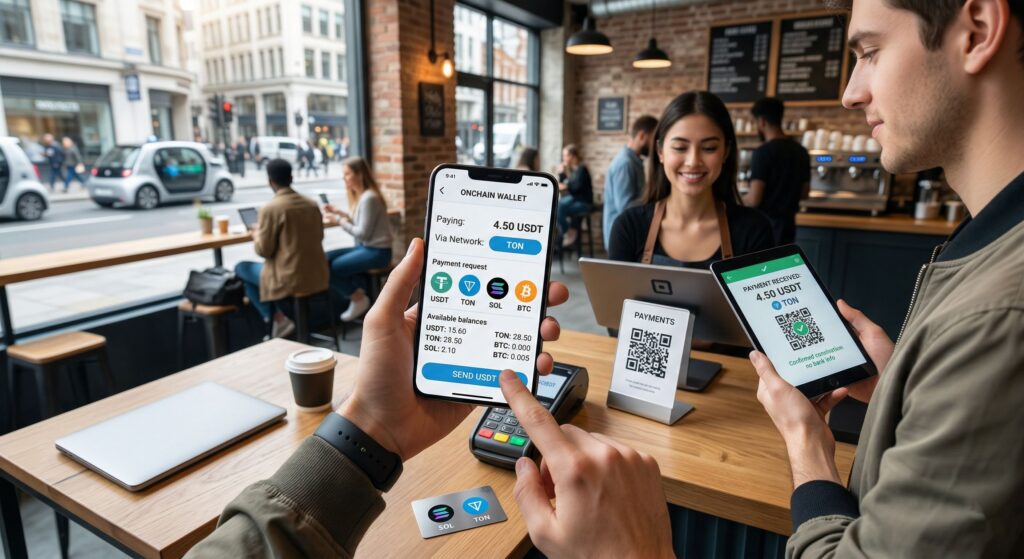Как работают ончейн-платежи в 2026 году: USDT, TON, Solana, переводы без банка и где это реально удобно 1 Как работают ончейн-платежи в 2026 году: USDT, TON, Solana, переводы без банка и где это реально удобно