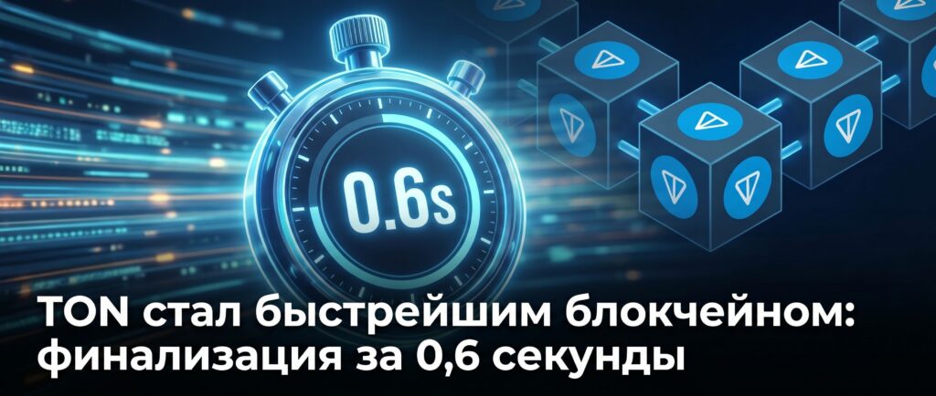 TON стал быстрейшим блокчейном: финализация за 0,6 секунды