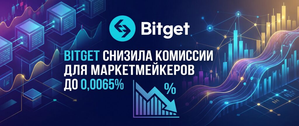 Bitget снизила комиссии для маркетмейкеров до 0,0065%