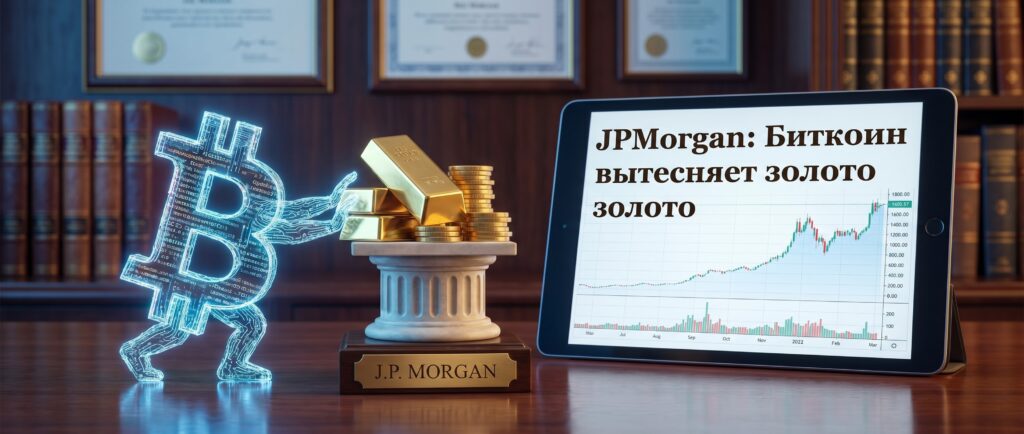 JPMorgan: Биткоин вытесняет золото