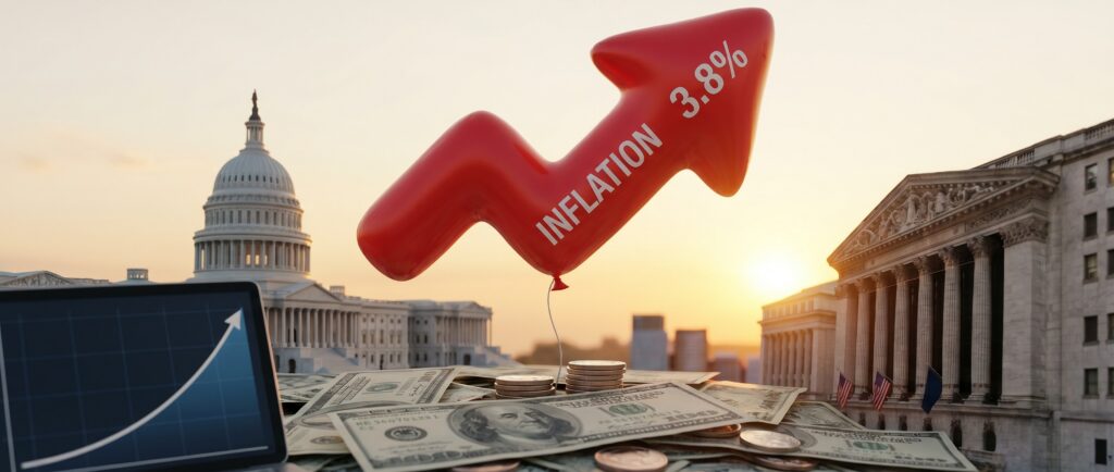 Инфляция в США ускорилась до 3,8%
