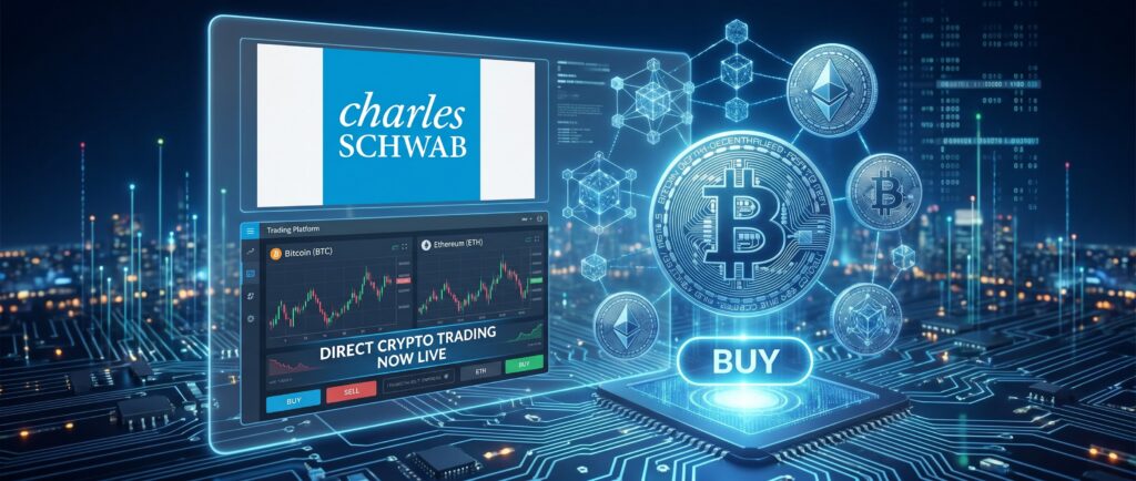 Charles Schwab запустил прямую торговлю криптовалютами