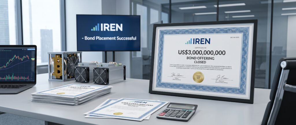 IREN закрыл размещение облигаций на $3 млрд
