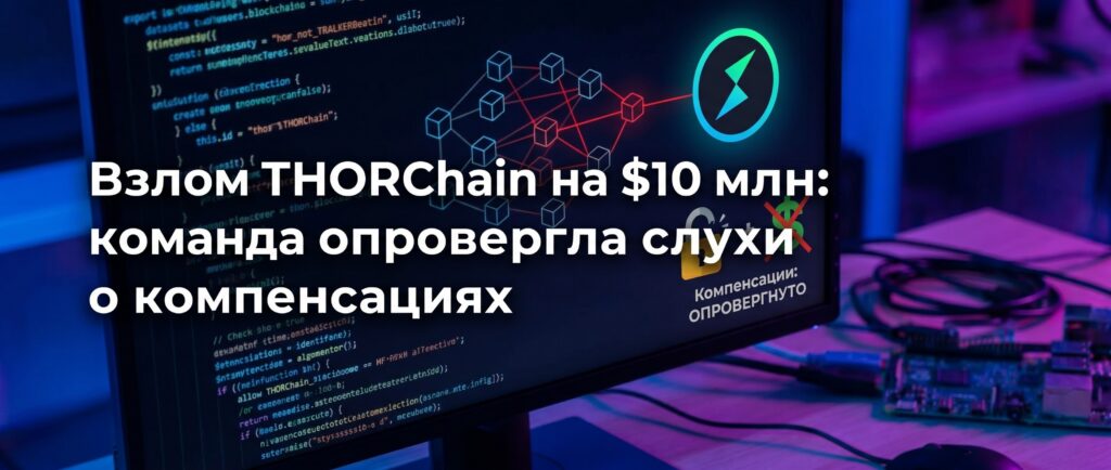 Взлом THORChain на $10 млн: команда опровергла слухи о компенсациях