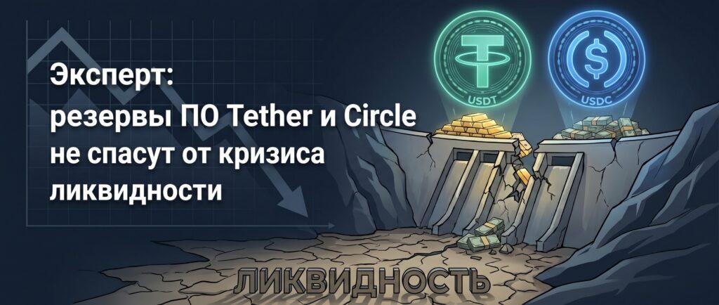 Вот краткий заголовок для новости на русском языке:

Эксперт: резервы Tether и Circle не спасут от кризиса ликвидности