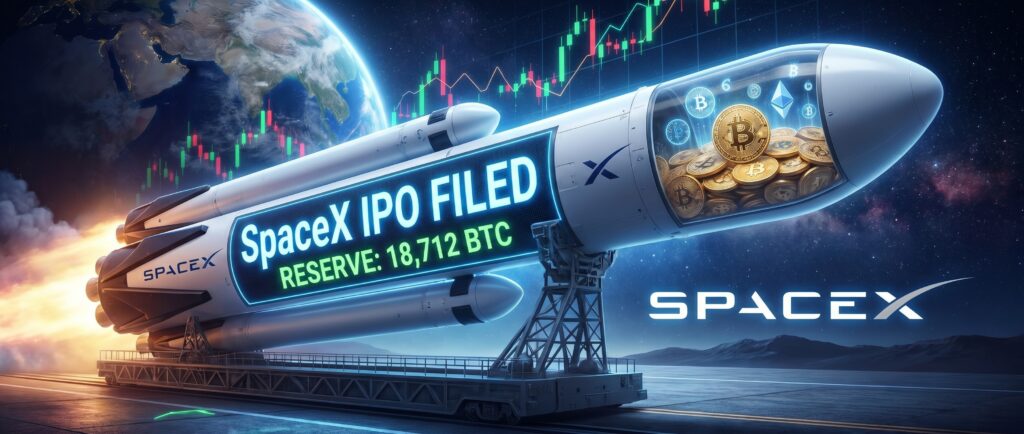 SpaceX подала заявку на IPO, раскрыв резерв в 18 712 BTC