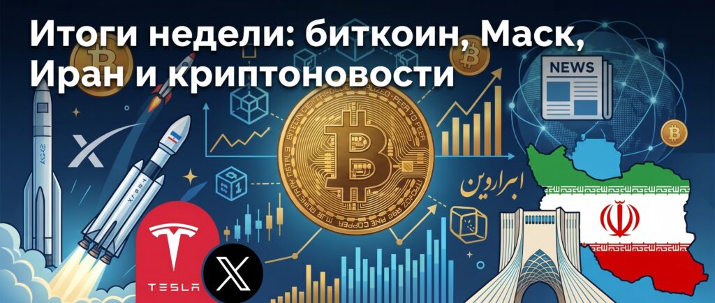 Итоги недели: биткоин, Маск, Иран и криптоновости