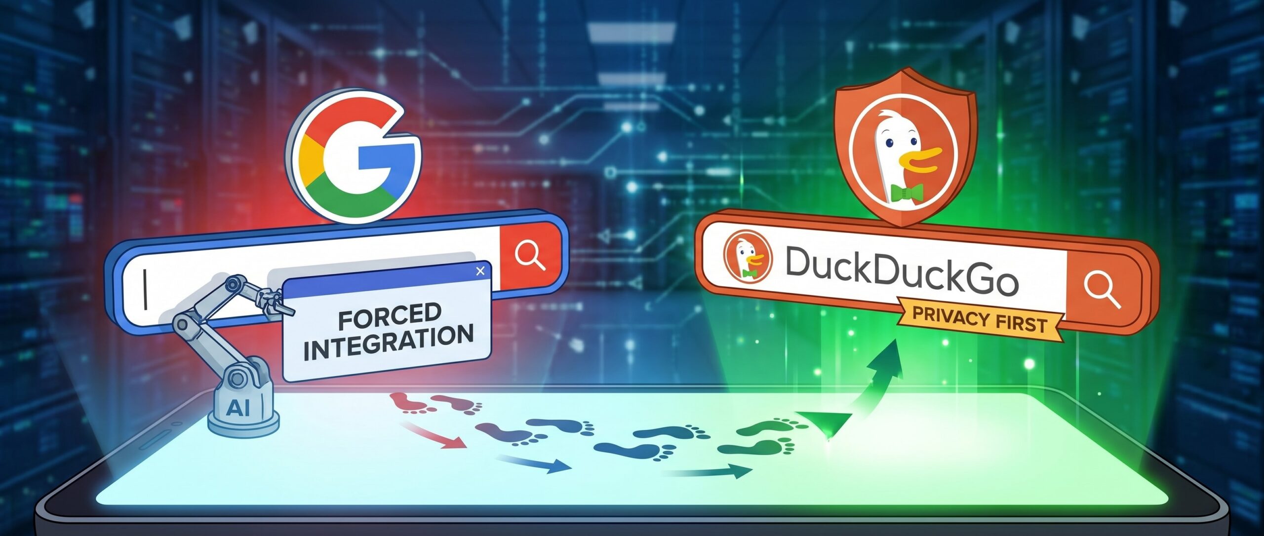 Вот краткий заголовок для новости: <strong>Пользователи массово уходят от Google к DuckDuckGo из-за навязывания ИИ</strong> 2 1779867300820 469702 scaled