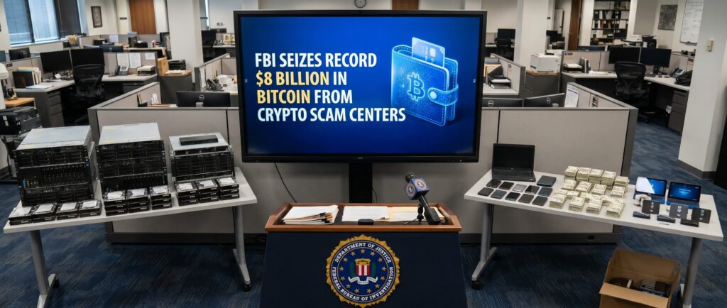 ФБР изъяло рекордные $8 млрд в биткоинах у скам-центров