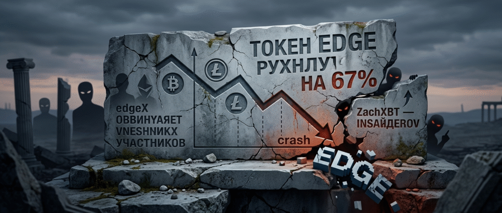 Токен EDGE рухнул на 67%: edgeX обвиняет внешних участников, ZachXBT — инсайдеров