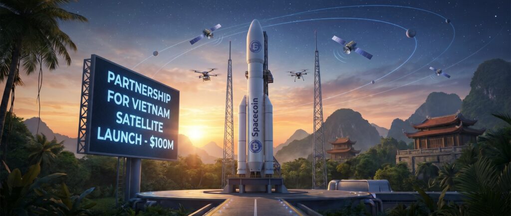 Spacecoin заключил партнёрство на $100 млн для запуска спутников во Вьетнаме