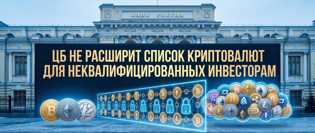 ЦБ не расширит список криптовалют для неквалифицированных инвесторов