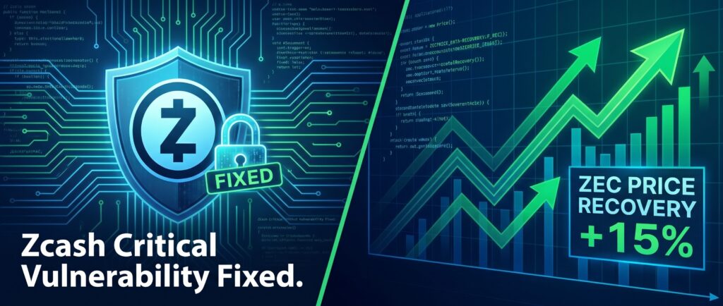 Вот краткий заголовок для новости:

Устранение критической уязвимости в Zcash: цена ZEC восстанавливается