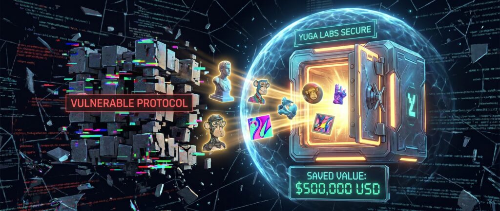 Yuga Labs спасла NFT на $500,000 из уязвимого протокола