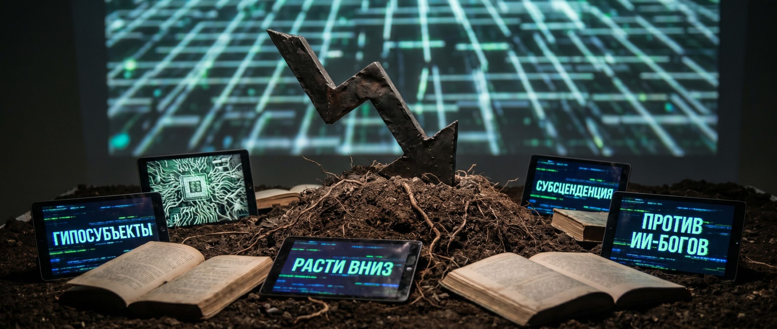 Вот несколько вариантов краткого заголовка для этой новости на русском языке: 1. <strong>«Гипосубъекты»: манифест против сингулярности</strong>
2. <strong>Расти вниз: критика техноутопии от автора «Гиперобъектов»</strong>
3. <strong>Субсценденция вместо сингулярности: о чем книга «Гипосубъекты»</strong>
4. <strong>Против ИИ-богов: философия «гипосубъектов» в эпоху антропоцена</strong> 1 1781013992938 841455 scaled