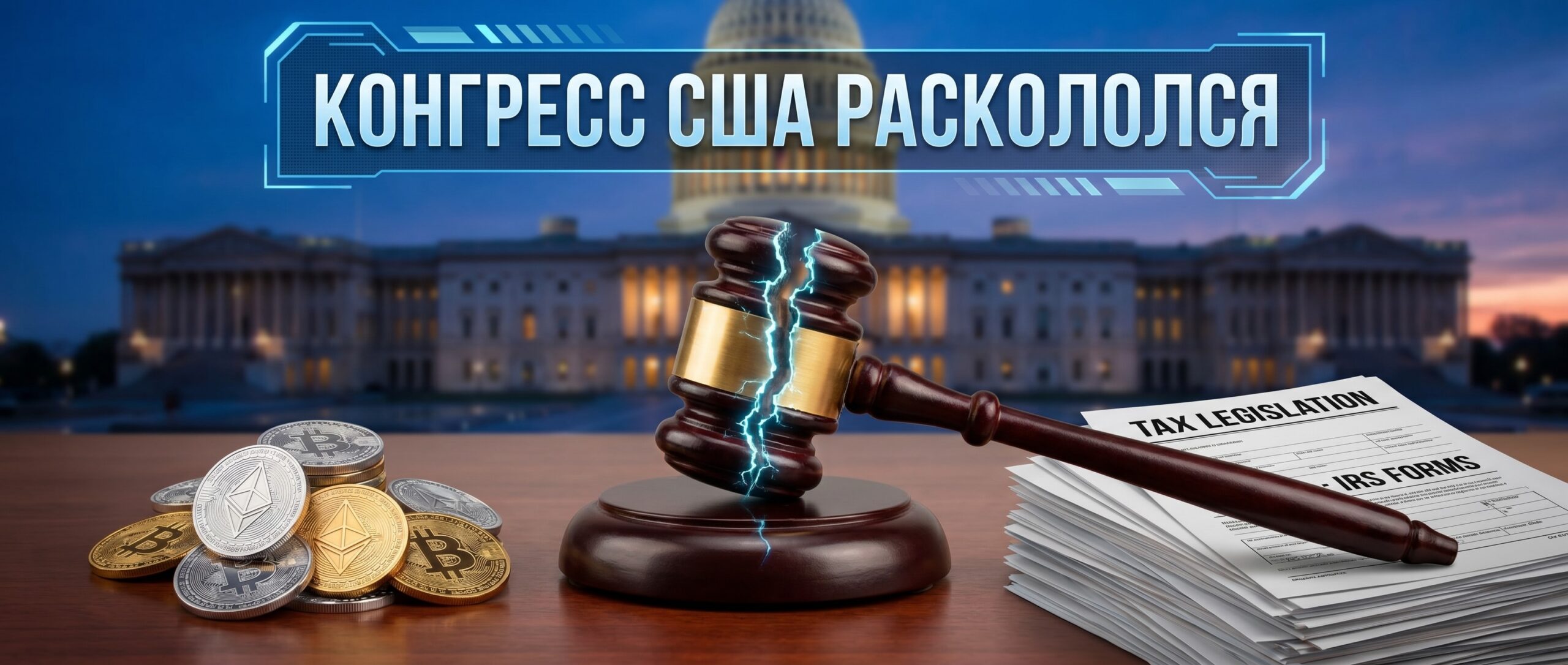 Вот краткий заголовок для новости на русском языке: <strong>Конгресс США раскололся из-за налогов на криптовалюты</strong> 1 1781085176754 600136 scaled