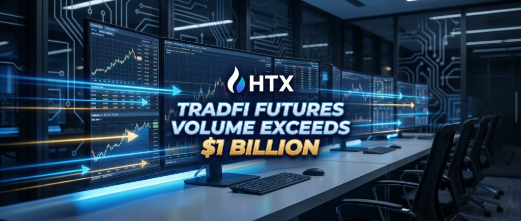 Вот краткий заголовок для этой новости:

Объем торгов TradFi-фьючерсами на HTX впервые превысил $1 млрд