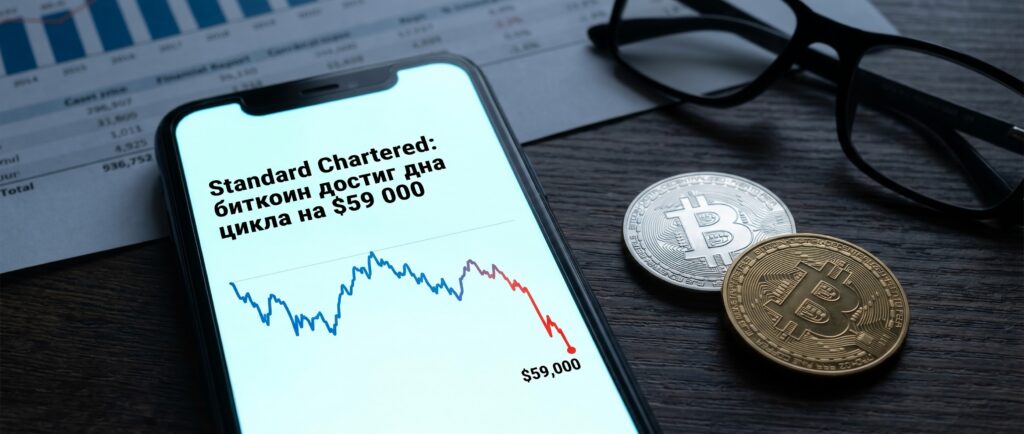 Вот краткий заголовок для этой новости:

Standard Chartered: биткоин достиг дна цикла на $59 000