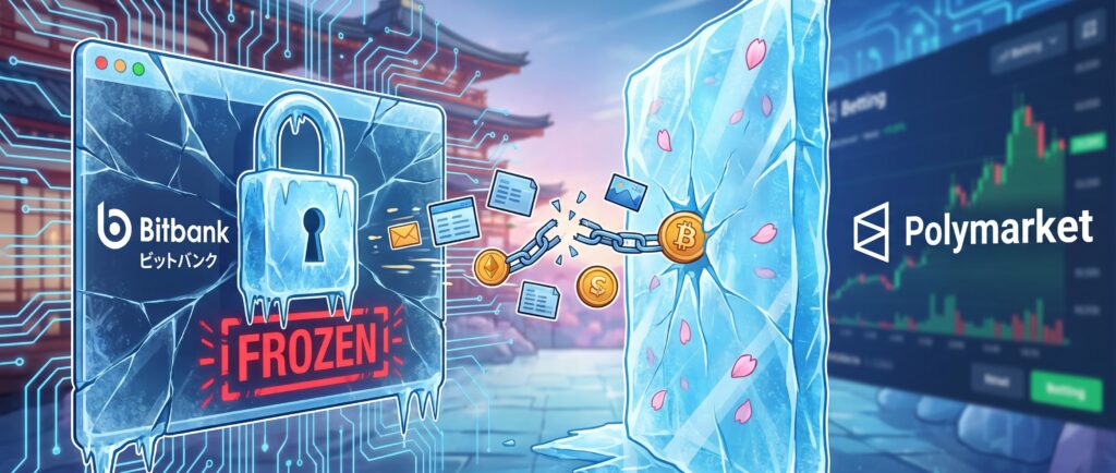Японская биржа Bitbank заморозит аккаунты за переводы на Polymarket