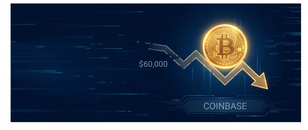 Глава Coinbase допустил «дно» биткоина у $60 000