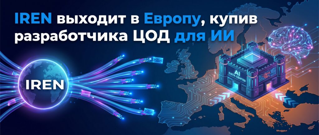 Вот краткий заголовок для новости:

IREN выходит в Европу, купив разработчика ЦОД для ИИ