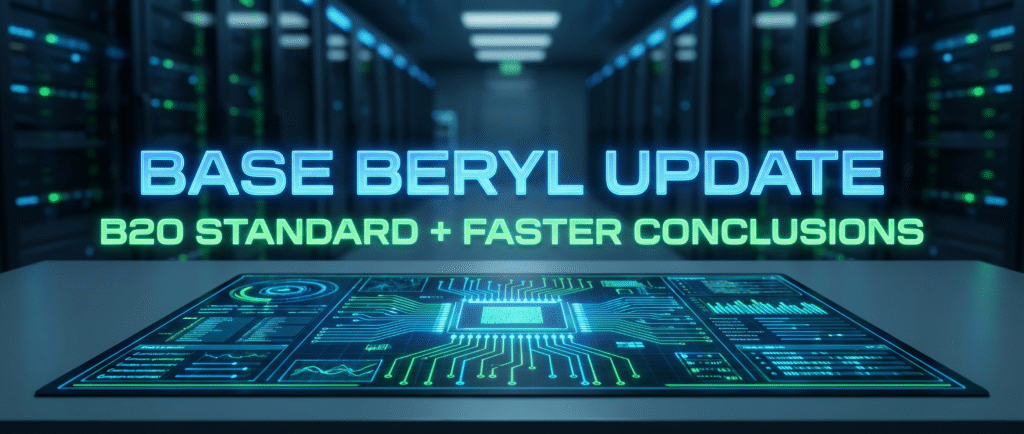 Обновление Base Beryl: стандарт B20 и ускорение выводов