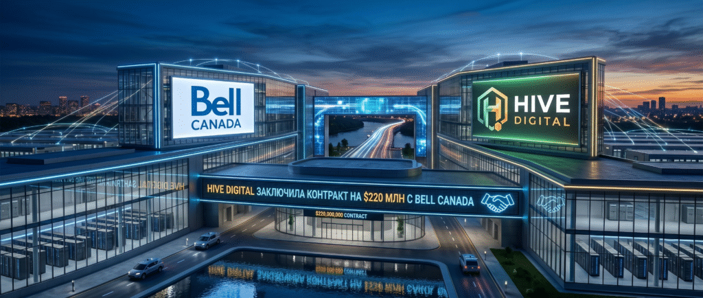 HIVE Digital заключила контракт на $220 млн с Bell Canada