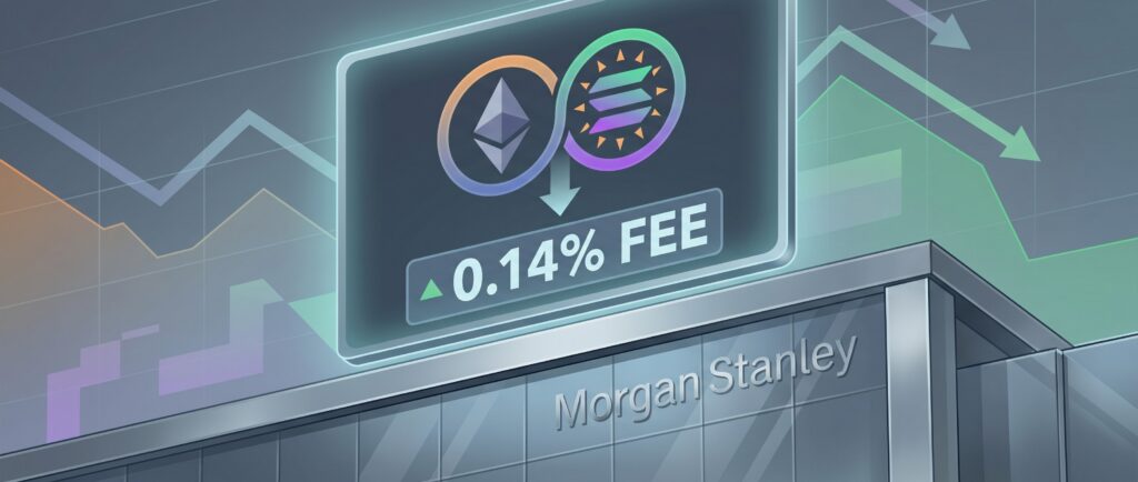 Morgan Stanley снизил комиссию за Ethereum- и Solana-ETF до 0,14%.