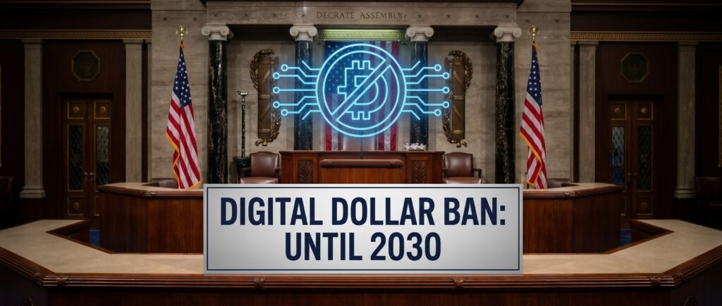 Сенат США запретил выпуск цифрового доллара до 2030 года