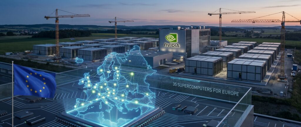 NVIDIA построит 35 суперкомпьютеров в Европе