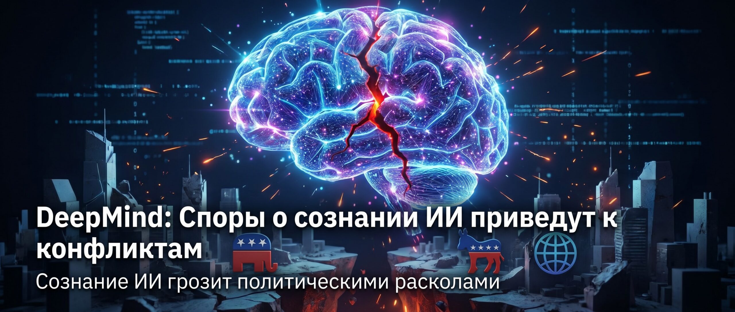 Вот несколько вариантов кратких заголовков для этой новости на русском языке: 1. <strong>DeepMind: Споры о сознании ИИ приведут к конфликтам</strong>
2. <strong>Исследование: Сознание ИИ грозит политическими расколами</strong>
3. <strong>DeepMind предупредила о «войнах» из-за сознания ИИ</strong>
4. <strong>Сознание ИИ: Новый источник политических конфликтов</strong> 1 1782214477641 771017 scaled