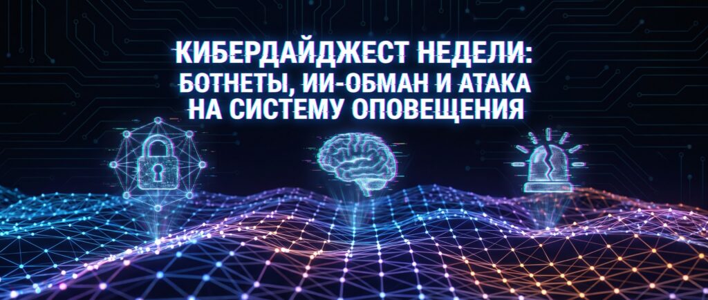 Кибердайджест недели: ботнеты, ИИ-обман и атака на систему оповещения