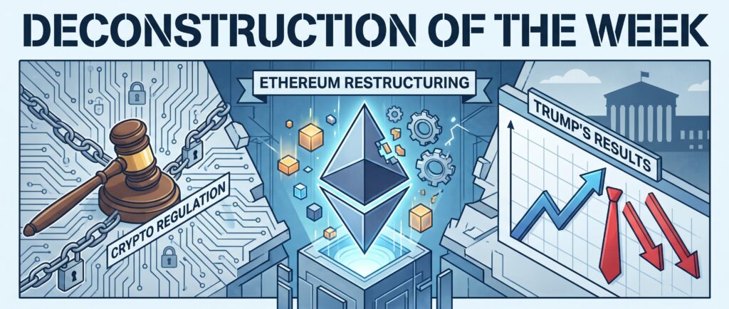 Деконструкция недели: крипторегулирование, реструктуризация Ethereum и итоги Трампа