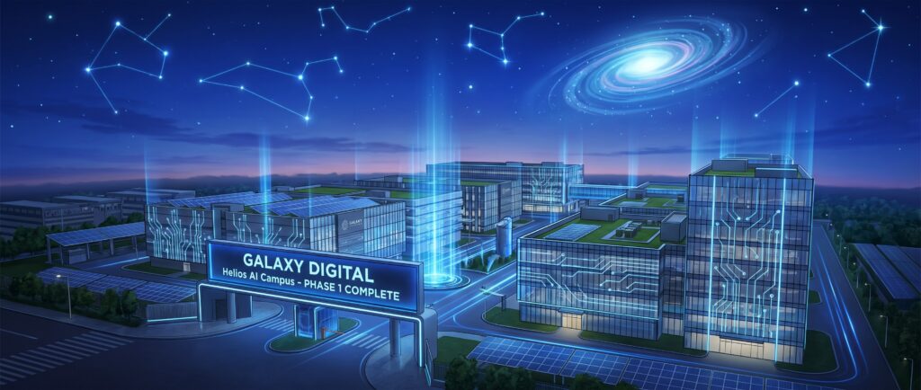 Galaxy Digital завершила первую фазу ИИ-кампуса Helios