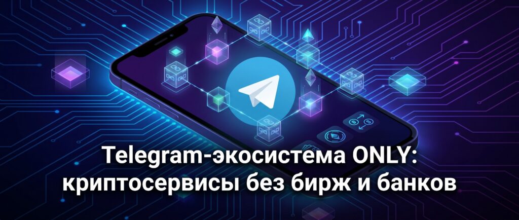 Telegram-экосистема ONLY: криптосервисы без бирж и банков
