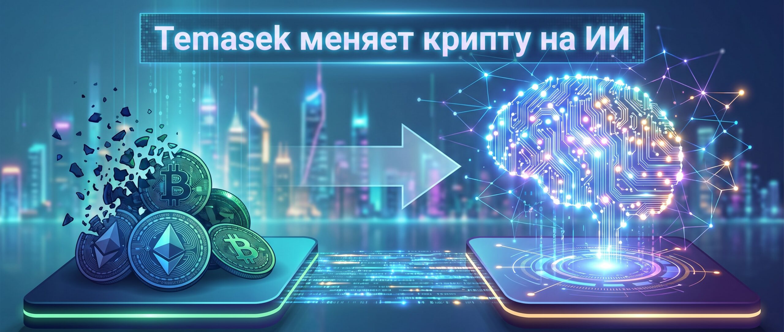 Вот несколько кратких заголовков на русском языке: 1. Temasek меняет крипту на ИИ
2. Госфонд Сингапура уходит из криптовалют в ИИ
3. Temasek: ставка на ИИ вместо цифровых активов 1 1783609414942 754216 scaled