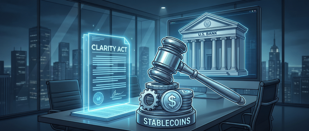 Банки США потребовали ужесточить CLARITY Act из-за стейблкоинов