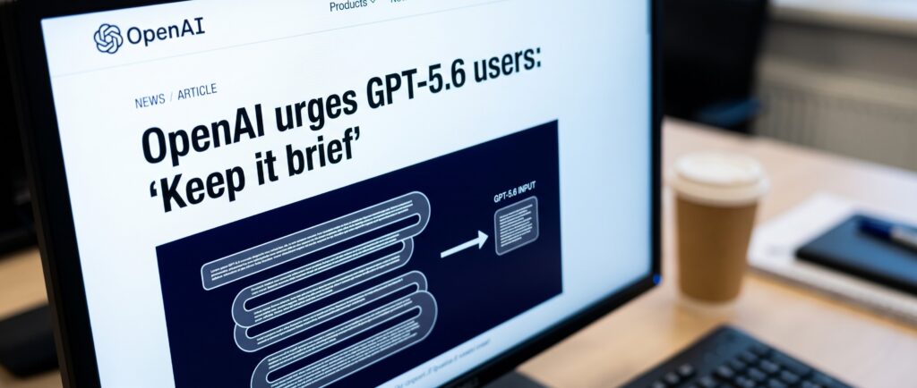 Вот краткий заголовок для новости:

OpenAI призвала пользователей GPT-5.6 писать короче