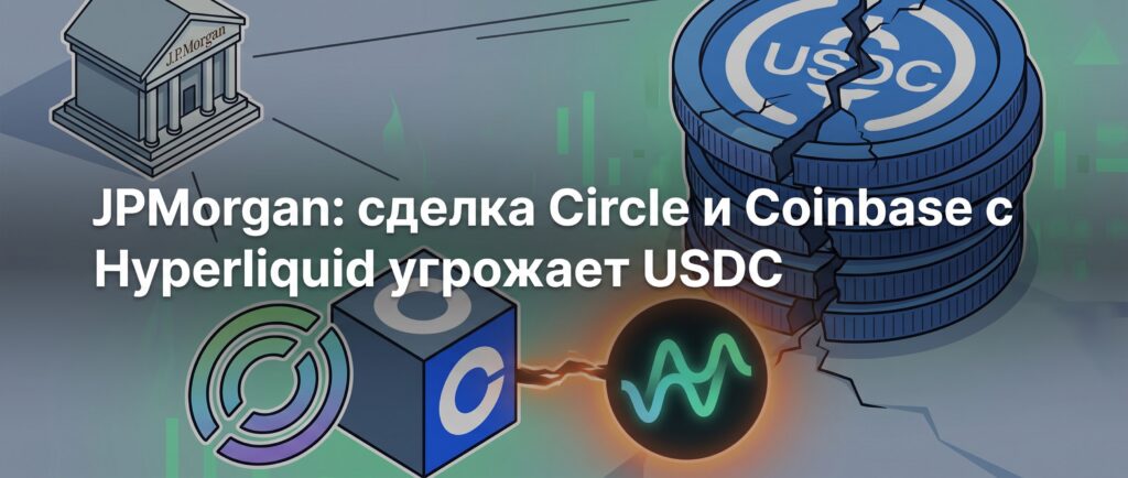 Вот краткий заголовок для новости на русском языке:

JPMorgan: сделка Circle и Coinbase с Hyperliquid угрожает USDC