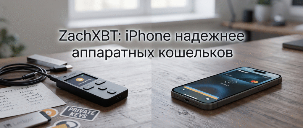 ZachXBT: iPhone надежнее аппаратных кошельков