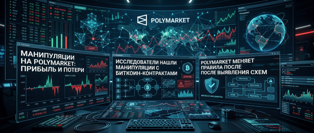 Вот несколько кратких заголовков для этой новости на русском языке:

1. Манипуляции на Polymarket: прибыль и потери
2. Исследователи нашли манипуляции с биткоин-контрактами
3. Polymarket меняет правила после выявления схем