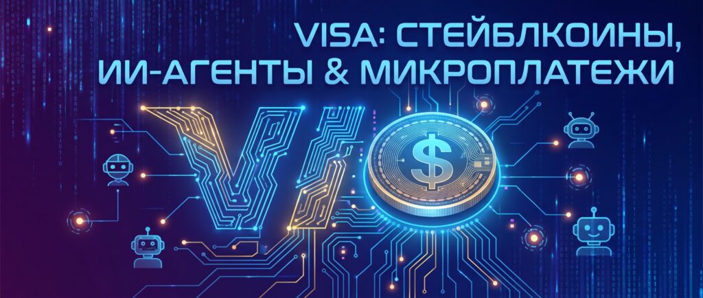 Вот краткий заголовок для этой новости:

Visa: стейблкоины станут основой для микроплатежей ИИ-агентов