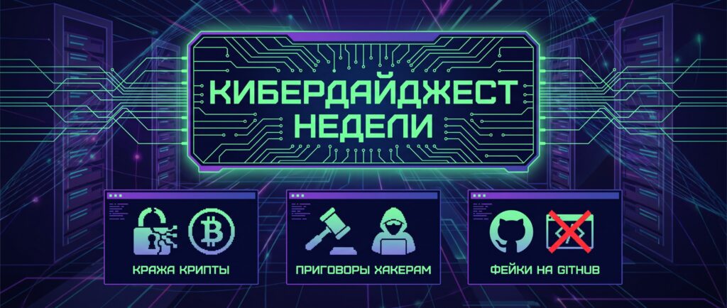 Кибердайджест недели: кража крипты, приговоры хакерам и фейки на GitHub