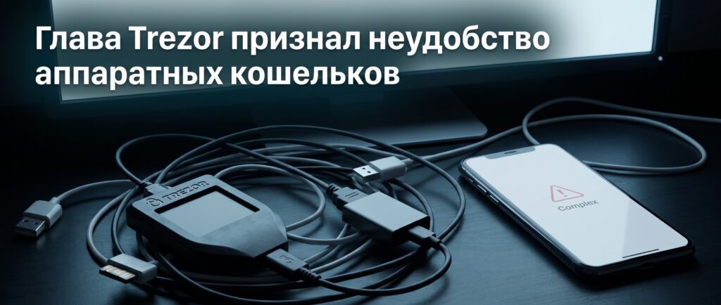 Вот краткий заголовок для этой новости:

Глава Trezor признал неудобство аппаратных кошельков