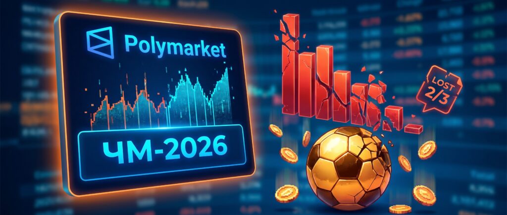 Две трети игроков Polymarket проиграли на ЧМ-2026